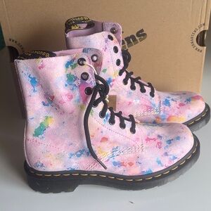 Dr. Martens Multicolor Splatter Boots